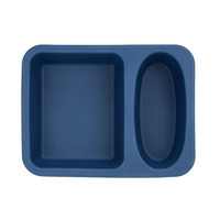 Cook's 630-221B 2-Compartment Silicone Flex Tray (24/Case)