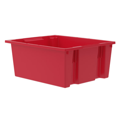 Akro-Mils 35225 RED 23-1/2" x 19-1/2" x 10" Tote