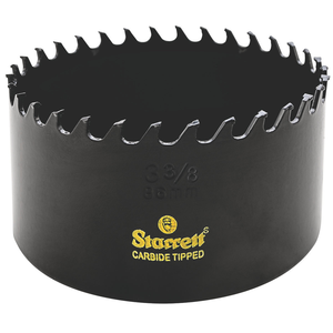 STARRETT CT338 3-3/8'' (86mm) Triple Chip Tungsten Carbide Hole Saw