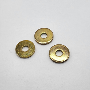 11/32" X 1" X 0.119" FLAT WASHER HR LOW CARBON STEEL ZINC YELLOW PER PRINT