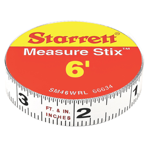 STARRETT SM46WRL 1/2 x 6ft, English (right-to-Left)