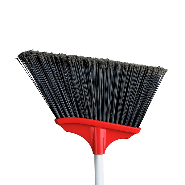 Angle Broom Kit - 12" - Plastic Bristles - Metal Handle
