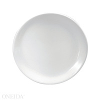 Oneida F8000000118C Plate, 6-3/8" Round, Coupe, Scratch-Resistant Glaze