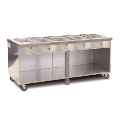 FWE HLC-4W6-1-DRN Handy Line Serving Cabinet Mobile