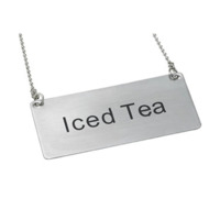 Winco SGN-205 Beverage Chain Sign Iced Tea