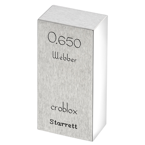 STARRETT RC .650 A1 Rect. Croblox Gage Block - .650 In., Grade A1