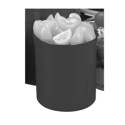 Cambro 2.7 Qt Crocks w/White Lids