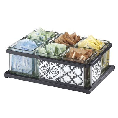 Cal-Mil 4031-6-85 13"W x 9-1/4"D x 4-1/4"H Granada Jar Holder