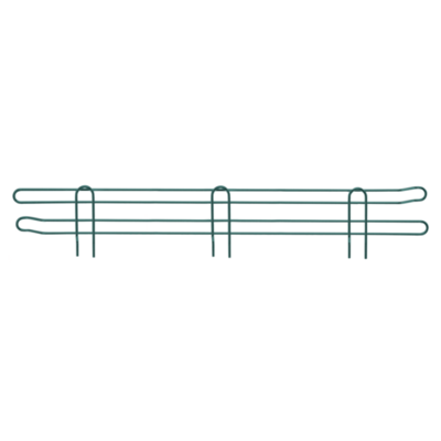 Quantum BL42P Back Ledge, 42"W x 4"H, green epoxy antimicrobial