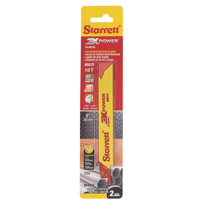 STARRETT B610-2 Multi-Purpose 6'' x 3/4 x .035 x 10T, 3X POWER, 2 Pack