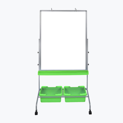 LUXOR MB3040WBIN Classroom Chart Stand with Storage Bins