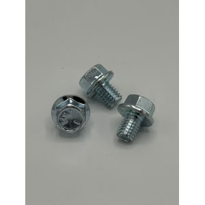 1/2" - 13 X 1 1/4" IFI-111 SERRATED HEX FLANGE SCREW SAE J429 GR 5 ZINC TRIVALENT CLEAR