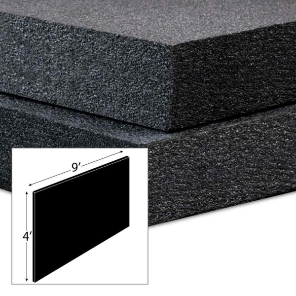 Black Foam Sheet - PVC - 4' x 9' x 1.5"