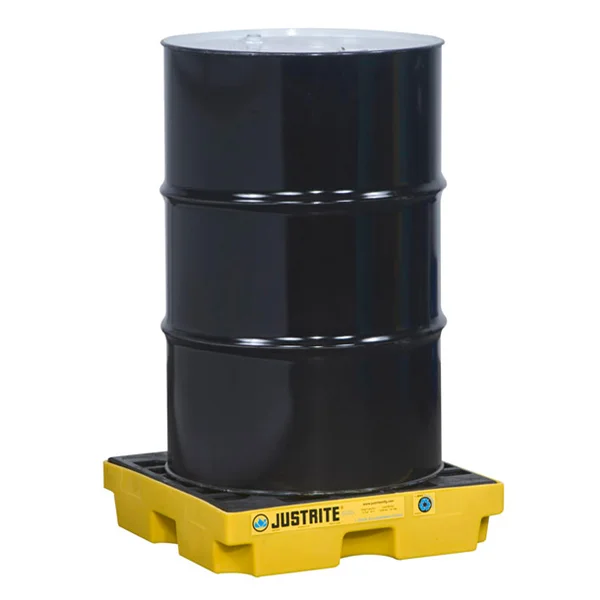Spill Containment Platform - Low Profile - 25" x 25" x 5.5" - 12 Gallon Capacity - 1 Drum