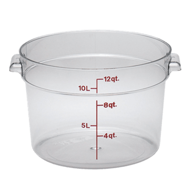 Cambro Translucent 12 qt. Round Food Storage Containers