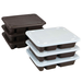 Cook's 630-437 4-Compartment Flex Tray w/Flatware Slot Lid