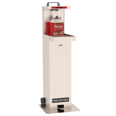Lakeside Safe-Serv 159867 Single Pump Hands-Free Condiment Dispenser 16" x 18-1/2" x 48"H