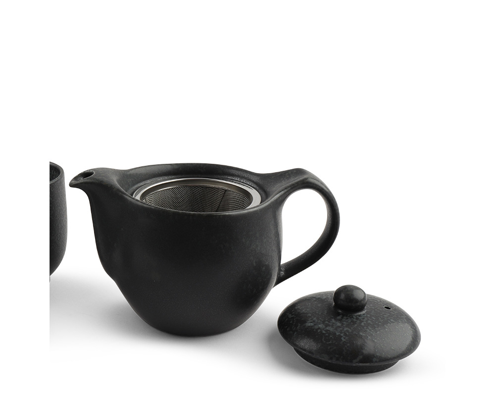 Tea Set Black Cosmos