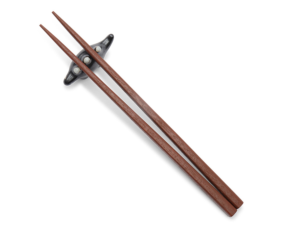 Chopstick Rest Stegosaurus Black Blue