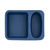 221 Flexible Silicone 2-Compartment Tray, Dark Blue (24/Case)
