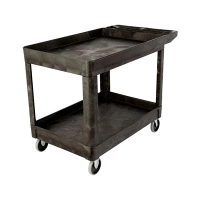 Utility Cart - 45-1/4" x 25-7/8" x 33-1/4" - 500 lb Capacity - Plastic - 2 Shelf