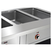 FWE HLC-6W6-1-DRN Six Well Radiant Steam Table
