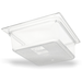Carlisle 10221B07 StorPlus™ Half Size 4 In Dia. Clear Food Pan