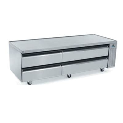 Silver King SKFCB84H-FDUS10 (4) Drawers 84"W Two-Section High Capacity Freezer Chef Base