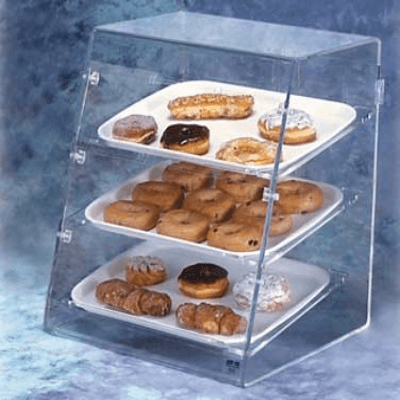 Vollrath SBC Small Bakery Display Case Angled Front Half Sheet-Front & Rear Access Doors