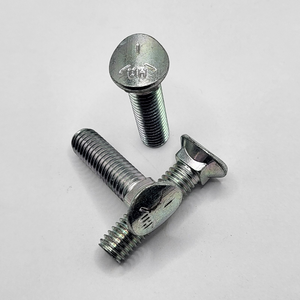 3/8" - 16 X 1 5/8" ELLIPTICAL HEAD PLOW BOLT SAE J429 GR 5 ZINC CLEAR PER PRINT