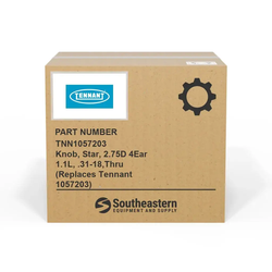 Tennant/Nobles - 4036388 - Knob, Star, 2.75D 4Ear 1.1L, .31-18,Thru (Replaces Tennant 1057203)
