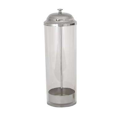 Winco SDP-3 3-3/8" Dia. X 10-3/4"H Straw Dispenser