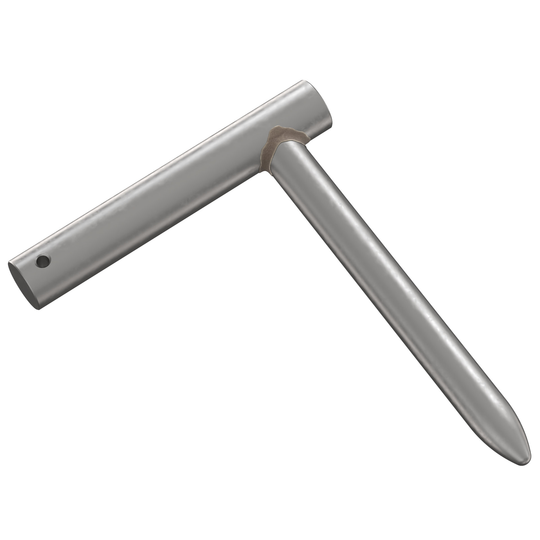 Carr Lane CL-9-LP-ZC L-Pin, 3/8 x 4" Zinc Plated