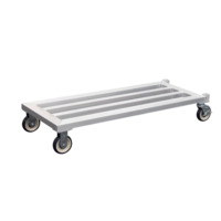 New Age 1202 Aluminum Mobile Dunnage Rack, 37-3/4" x 20" x 8-1/4", 1,000 lb. Capacity
