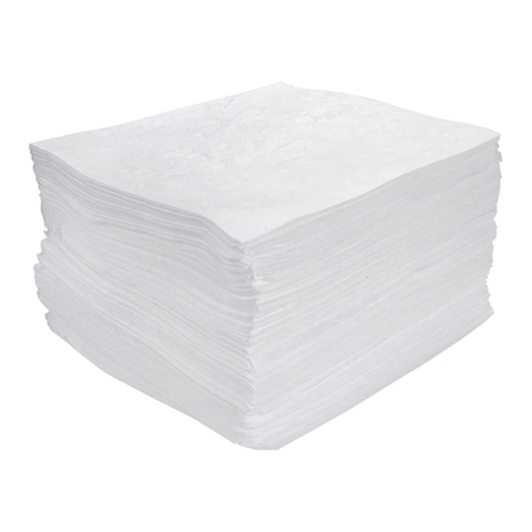 Absorbent Pads - Oil Only - Mediumweight - 15" x 17" - 25 Gallon Absorbency