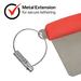 Full tang dough cutter with silicone handle