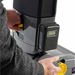 Karcher Sensor Bp 12 battery being released from the vacuum