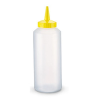 Vollrath 2812-13 Traex Color Mate Clear Squeeze Bottle Dispenser 12 oz