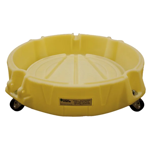 Drum Spill Containment Tray - 35" Dia x 9" H - 11 Gallon Capacity - 500 lb Load