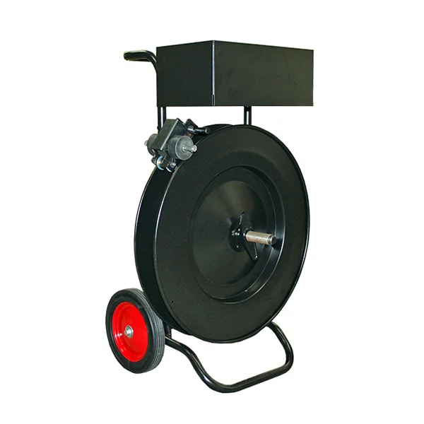 Strapping Dispenser - Steel/Poly/Polyester - 16" Core - HD Roller Brake