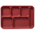 6 compartment tray Cranberry