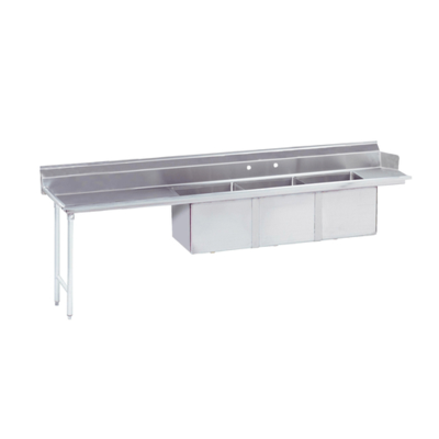 Advance Tabco DTC-3-1620-84L Dishtable with 3-Compartment Sink