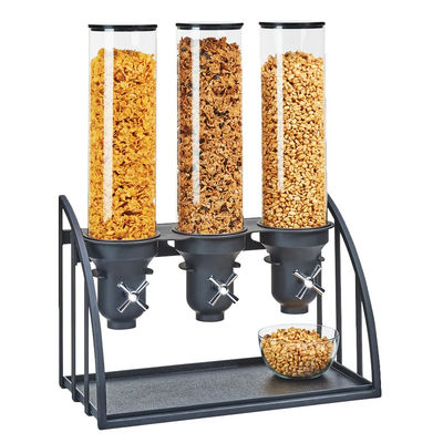 Cal-Mil 619890 (3) 4-1/2L capacity cylinders Mission Cereal Dispenser
