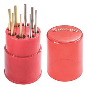 STARRETT S565WB Drive Pin Punches, Set Of 8
