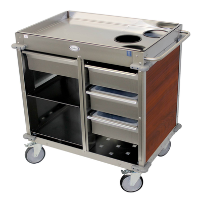 Cadco BC-4-L5 MobileServ® Beverage Cart Back-Loading