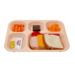 Cook's 630-420T 5-Compartment Cafeteria Food Trays