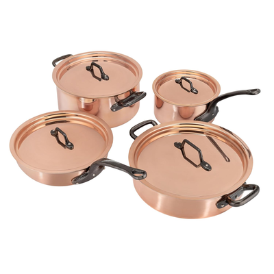 Matfer Bourgeat 915901 8-Piece Copper Cookware Set