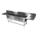 John Boos 3PB24-2D24 Pro Bowl 123 in. 3-Compartment Sink