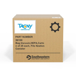 Tacony - X6100 - Bag,Vacuum,HEPA,Carton of 25 each, Fits Newton Canister