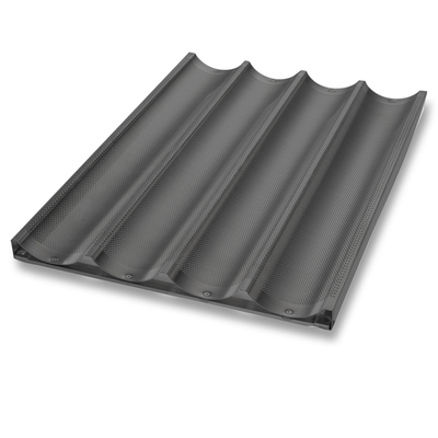 Chicago Metallic 49043 17-3/4" X 25-3/4" X 1" Overall Uni-Lock Baguette Pan